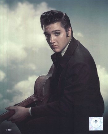 Framed Elvis Presley with Cloud Backround (#12) Print