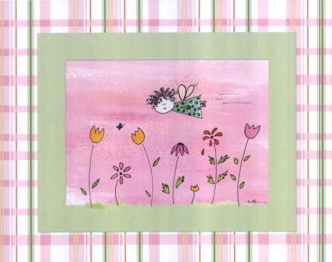 Framed Flyby Fairy - Flowers Print
