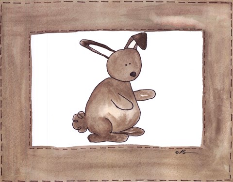 Framed Vintage Rabbit Print