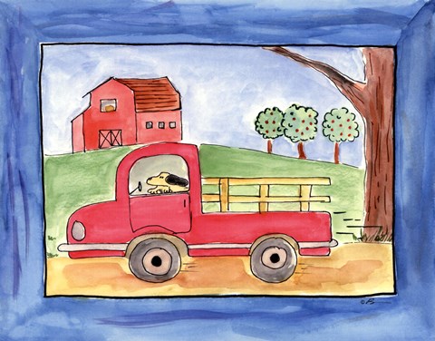 Framed Farm Life - Pickup Truck Print