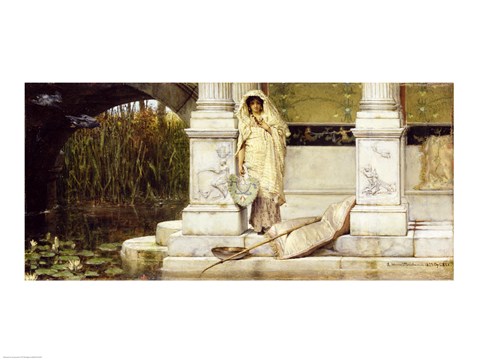 Framed Roman Fisher Girl, 1873 (oil on panel) Print