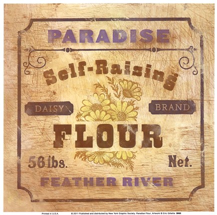 Framed Paradise Flour Print