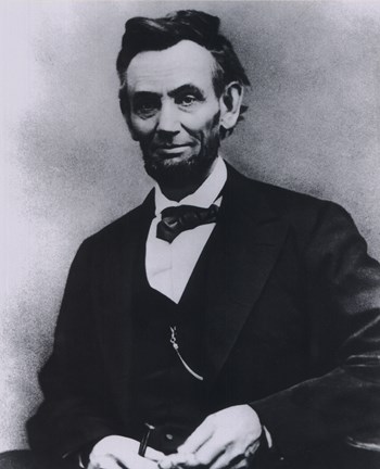 Framed Abraham Lincoln Portrait 1865 Print