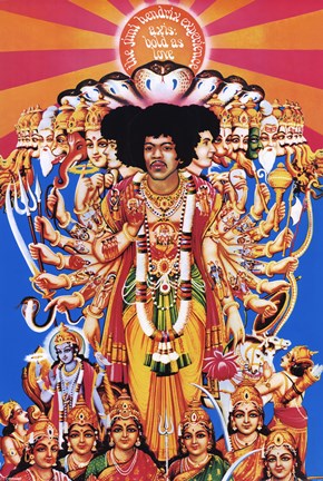 Framed Jimi Hendrix - Axis: Bold as Love Print