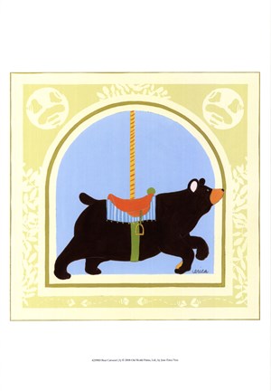 Framed Bear Carousel Print