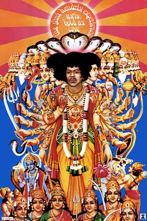 Framed Jimi Hendrix - Bold as Love Print