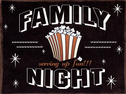 Framed Family Night Print