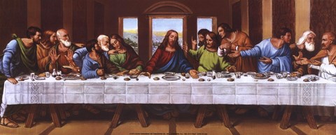 Framed Last Supper - Panel Print