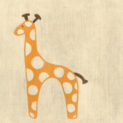 Framed Best Friends- Giraffe Print