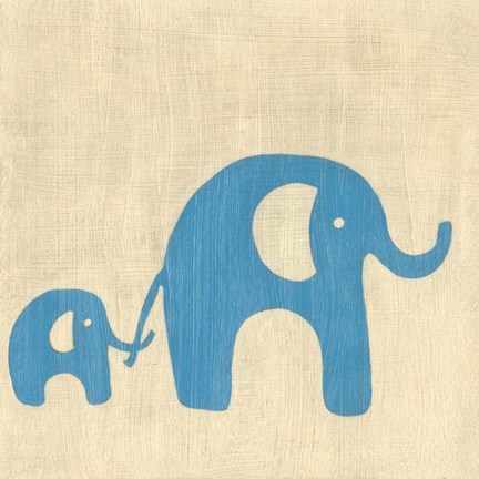 Framed Best Friends- Elephants Print