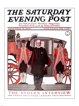 Framed Saturday evening post 1903 Print