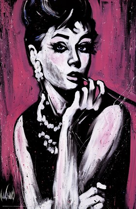 Framed Audrey Hepburn-Fabulous Print