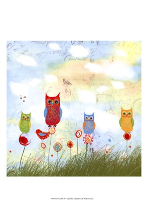 Framed Owl Land Print