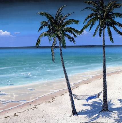 Framed Palm island I Print