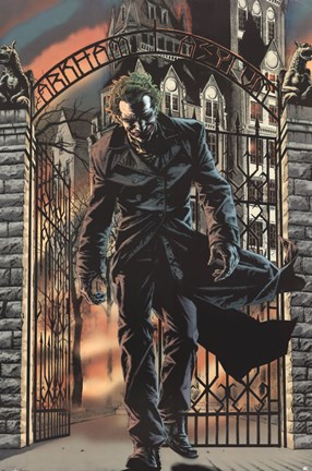 Framed Joker - Arkham Asylum Print