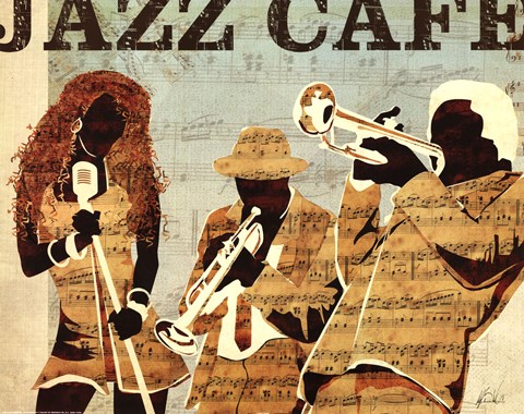 Framed Jazz Cafe Print