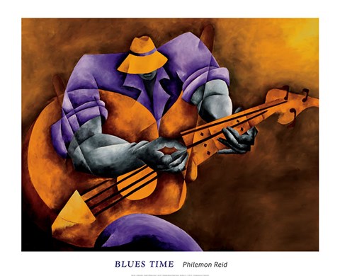 Framed Blues Time Print