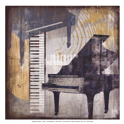 Framed Pianos Print