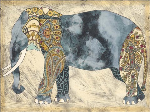 Framed Royal Elephant Print
