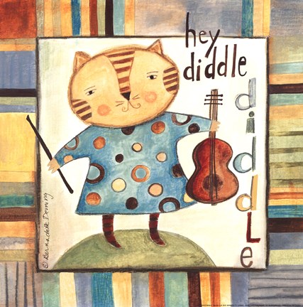 Framed Hey Diddle Diddle Print