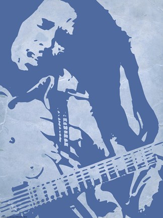 Framed Bob Marley Blue Print