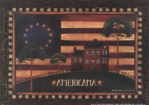 Framed Small-Americana Print