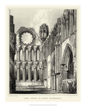 Framed Gothic Detail X Print