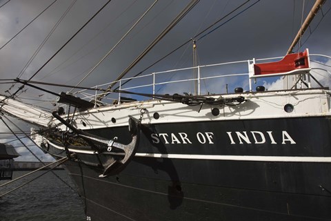 Framed Maritime museum on a ship, Star of India, San Diego, California, USA Print
