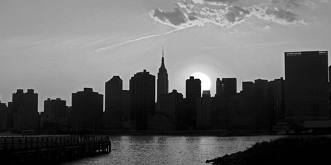 Framed Panorama of NYC I Print