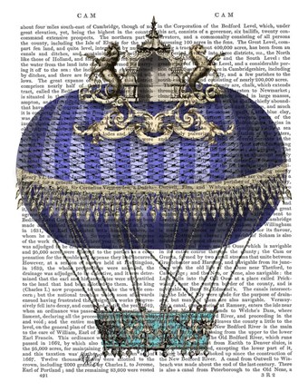 Framed Baroque Fantasy Balloon 4 Print