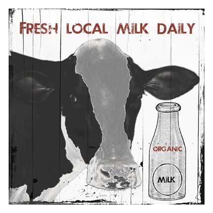 Framed Fresh Local Milk Print