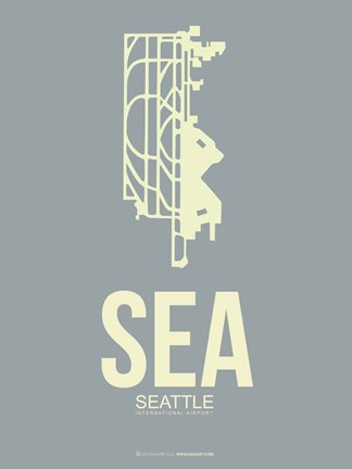 Framed SEA Seattle 3 Print