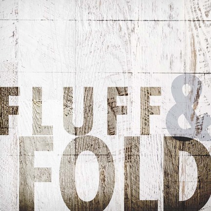 Framed Fluff And Fold Print
