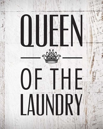 Framed Queen Of The Laundry I Print