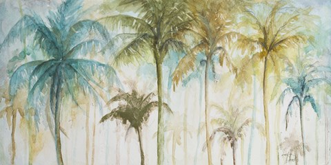 Framed Watercolor Palms Print