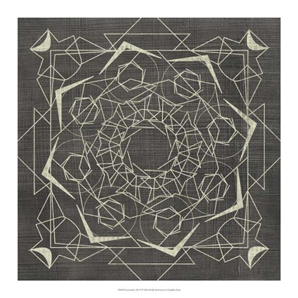 Framed Geometric Tile VI Print