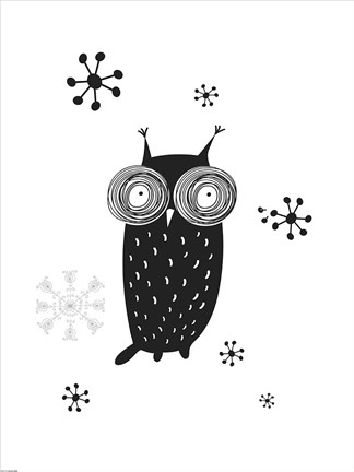 Framed Owl I Print
