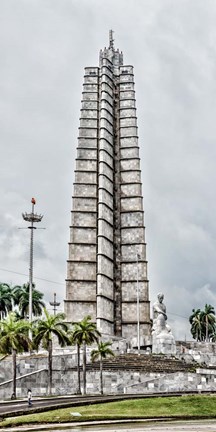 Framed View of Jose Marti Memorial at Plaza de la Revolution, Havana, Cuba Print