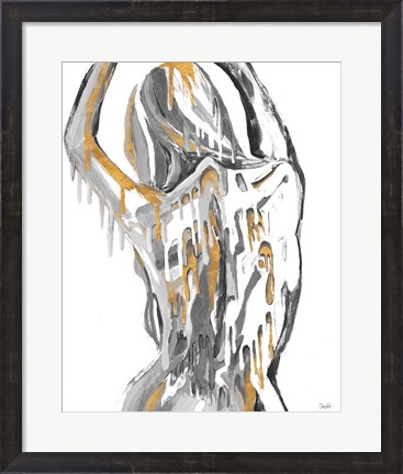 Framed Golden Woman Print