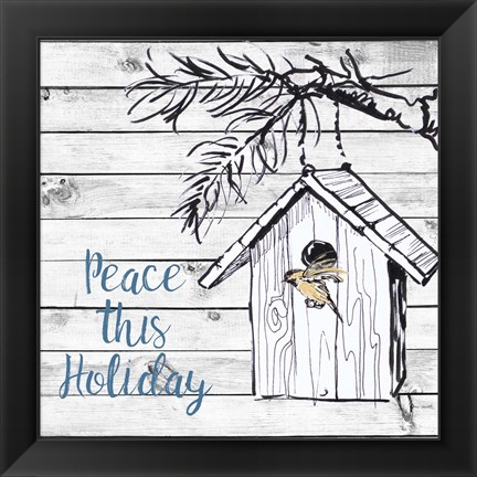 Framed Peace this Holiday Print