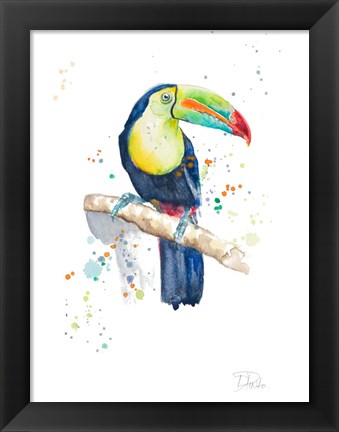 Framed Watercolor Toucan Print