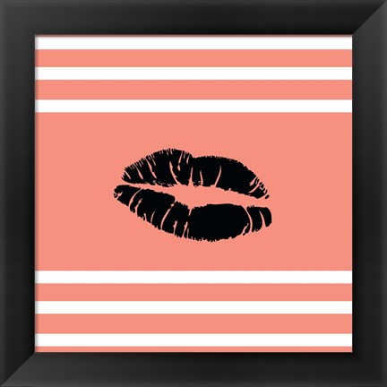 Framed Lips Print