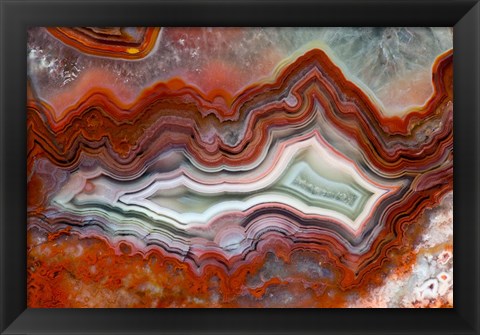 Framed Mexican Crazy Lace Agate II Print