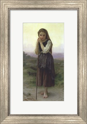 Framed Little Shepherdess, 1891 Print