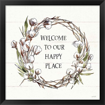 Framed Country Life VII Welcome Print