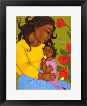 Framed Mother and Child Print