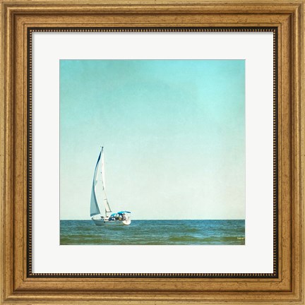 Framed I&#39;m Sailing Away Print