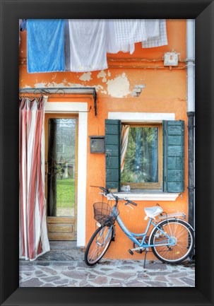 Framed Island Bicicletta #2 Print