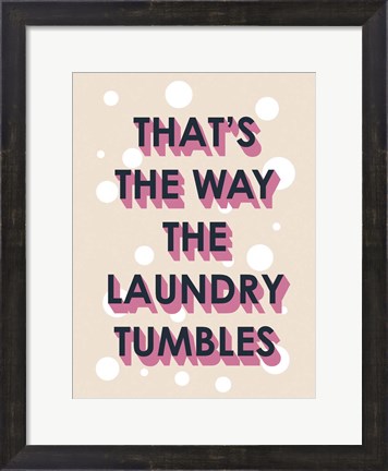 Framed Laundry Typography II Print