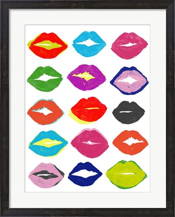 Framed Kiss Kiss I Print